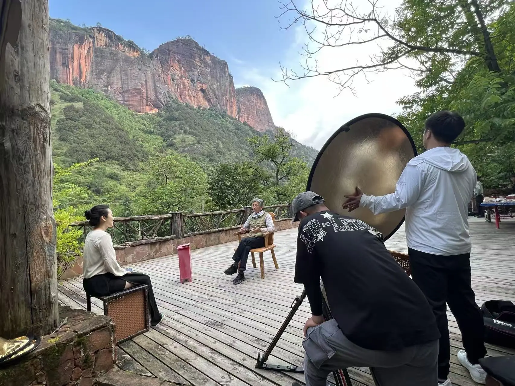 Location-production record in a mountain landscape